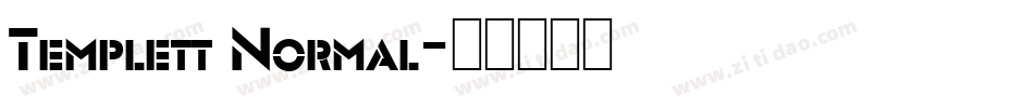 Templett Normal字体转换